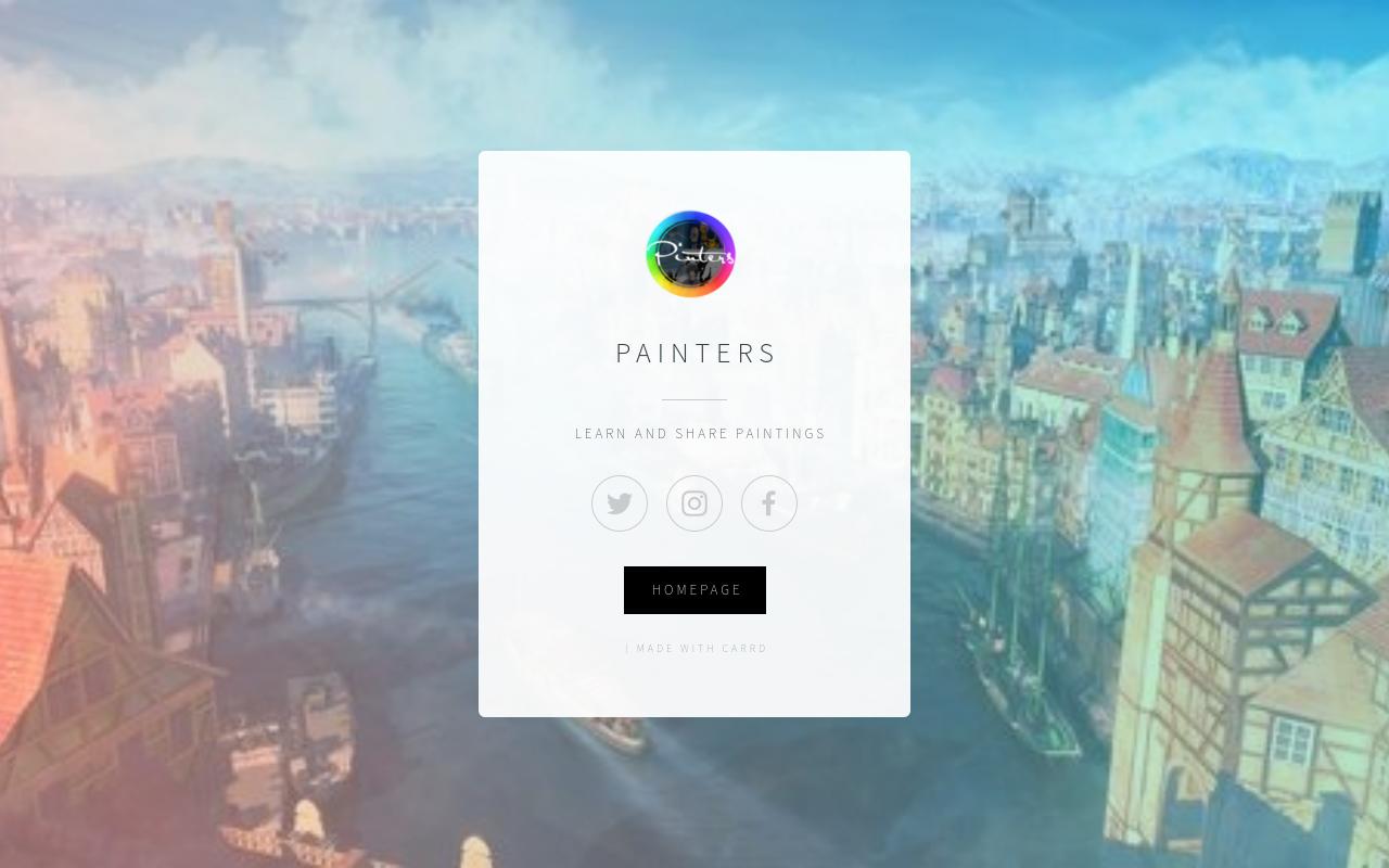 Carrd profile picture for @painters